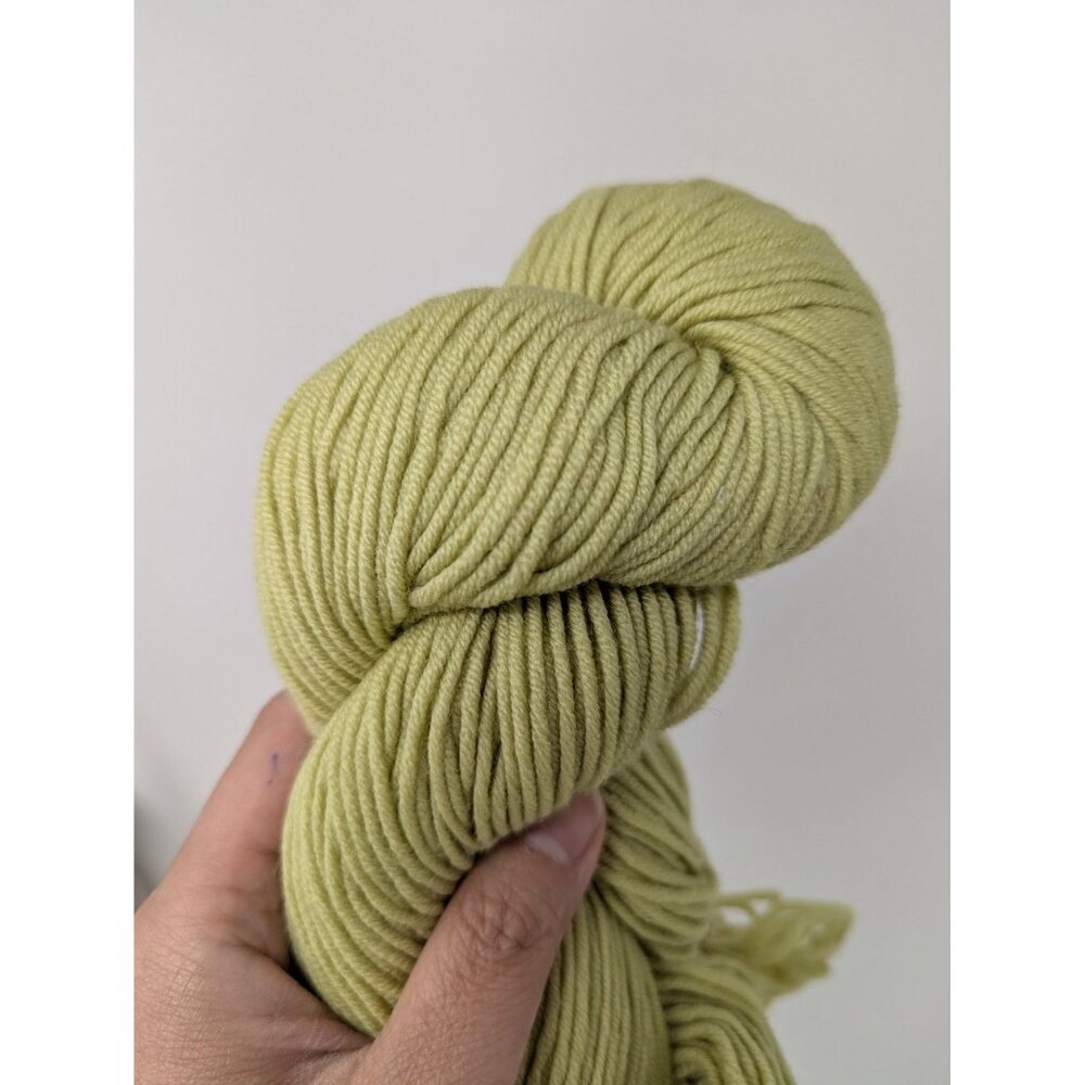 Lot of 2 Plymouth Yarn DK Merino Superwash 100% Wool 130yd #1100 Pea Pod Green